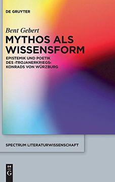 portada Mythos als Wissensform (Spectrum Literaturwissenschaft (in German)