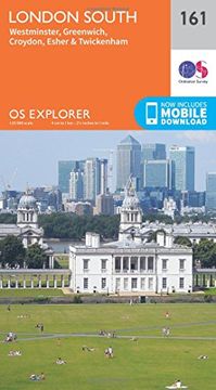 portada London South, Westminster, Greenwich, Croydon, Esher & Twickenham 1 : 25 000 (OS Explorer Map)