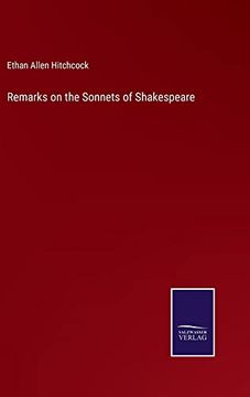 portada Remarks on the Sonnets of Shakespeare 