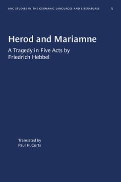portada Herod and Mariamne: A Tragedy in Five Acts by Friedrich Hebbel (en Inglés)