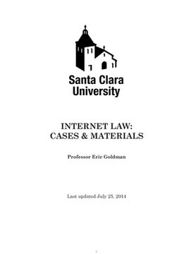 portada Internet Law: Cases & Materials (2014) (in English)