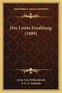 portada Der Letzte Erzahlung (1899) (in German)