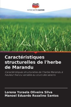 portada Caractéristiques structurelles de l'herbe de Marandu (en Francés)