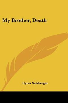 portada my brother, death (in English)