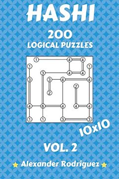 portada Hashi Logical Puzzles 10X10 - 200 Vol. 2 (Hashi Puzzles) (en Inglés)