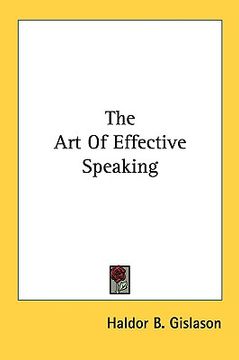 portada the art of effective speaking