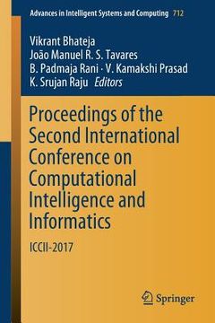 portada Proceedings of the Second International Conference on Computational Intelligence and Informatics: ICCII 2017 (in English)
