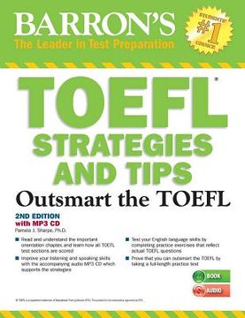 portada TOEFL Strategies and Tips with MP3 CDs: Outsmart the TOEFL IBT [With MP3 CD] (en Inglés)