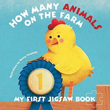portada My First Jigsaw Book: How Many Animals on the Farm? (in English)