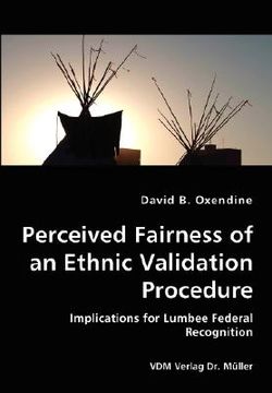 portada perceived fairness of an ethnic validation procedure