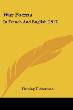 portada war poems: in french and english (1917) (en Inglés)