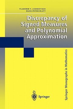 portada discrepancy of signed measures and polynomial approximation (en Inglés)