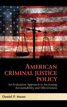 portada American Criminal Justice Policy Hardback (en Inglés)