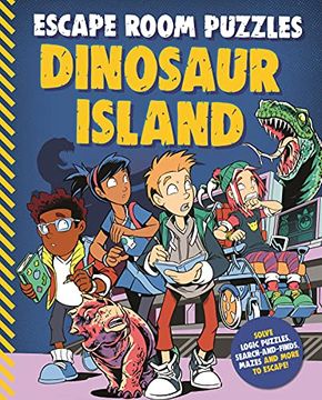 portada Escape Room Puzzles: Dinosaur Island (Escape Room Puzzles, 1) (en Inglés)