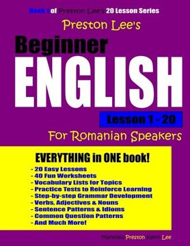 portada Preston Lee's Beginner English Lesson 1 - 20 For Romanian Speakers
