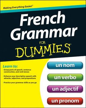 portada french grammar for dummies (in English)