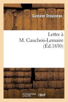 portada Lettre À M. Cauchois-Lemaire (en Francés)