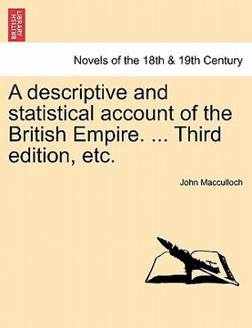 portada a descriptive and statistical account of the british empire. ... third edition, etc. (en Inglés)