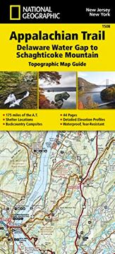 portada Appalachian Trail: Delaware Water gap to Schaghticoke Mountain map [New Jersey, new York] (National Geographic Topographic map Guide, 1508) (en Inglés)