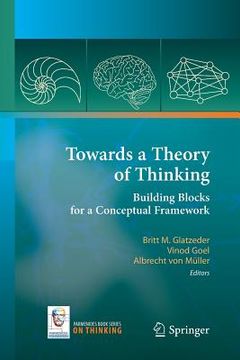 portada towards a theory of thinking: building blocks for a conceptual framework (en Inglés)