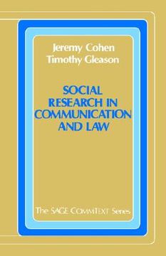 portada social research in communication and law (en Inglés)