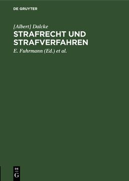 portada Strafrecht und Strafverfahren (German Edition) [Hardcover ] (en Alemán)