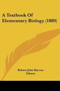 portada a textbook of elementary biology (1889) (in English)