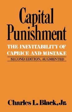 portada capital punishment: the inevitability of caprice and mistake (en Inglés)
