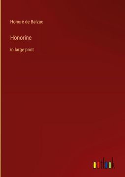 portada Honorine: in large print (en Inglés)