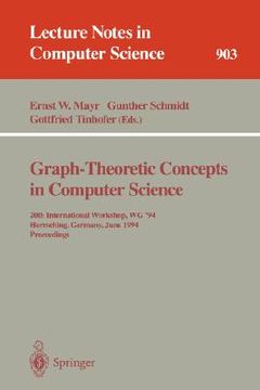 portada graph-theoretic concepts in computer science (en Inglés)