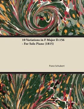 portada 10 variations in f major d.156 - for solo piano (1815) (in English)