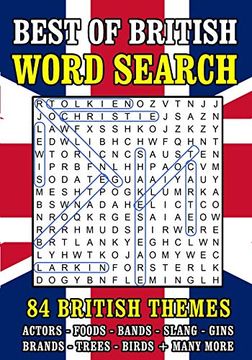 portada Word Search Puzzle Books for Adults: British Themed Wordsearch Activity Book 84 Large Print Puzzles (UK Spelling) (en Inglés)