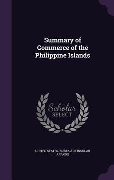 portada Summary of Commerce of the Philippine Islands (en Inglés)