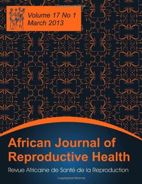portada African Journal of Reproductive Health: Vol.17, No.1, March 2013