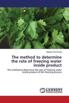 portada The method to determine the rate of freezing water inside product