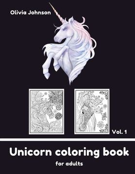 portada Adult Coloring Book - Unicorn vol1 (en Inglés)
