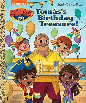 portada Tomás'S Birthday Treasure! (Santiago of the Seas) (Little Golden Book) (en Inglés)