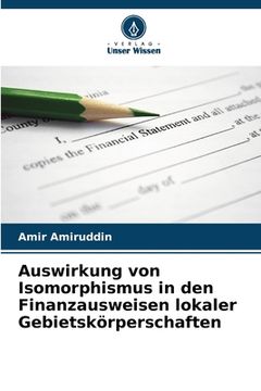 portada Auswirkung von Isomorphismus in den Finanzausweisen lokaler Gebietskörperschaften (in German)