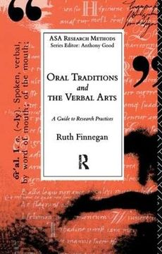 portada Oral Traditions and the Verbal Arts: A Guide to Research Practices (The asa Research Methods) (in English)