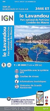 portada 3446Et le Lavandou - pn de Port Cros - Corniche des Maures 1: 25 000 (en Francés)