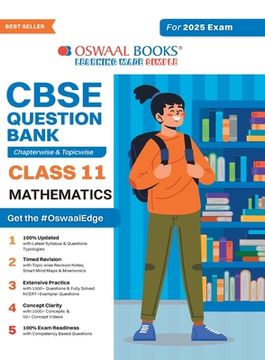 portada Oswaal CBSE Question Bank Class 11 Mathematics, Chapterwise and Topicwise Solved Papers For 2025 Exams (en Inglés)