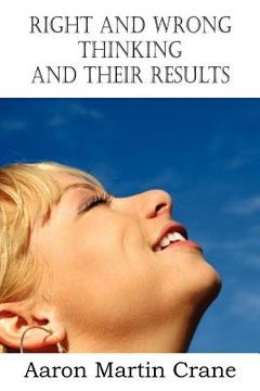 portada right and wrong thinking and their results (en Inglés)