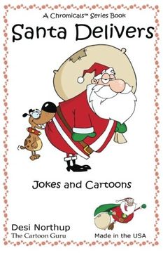 portada Santa Delivers: Jokes & Cartoons in Black and White