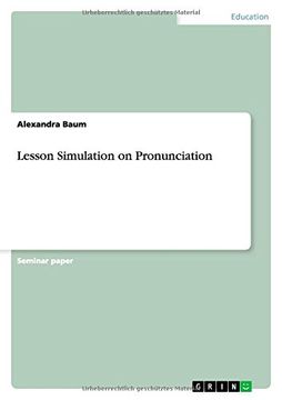 portada Lesson Simulation on Pronunciation