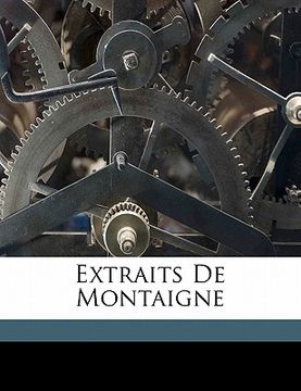 portada Extraits de Montaigne (en Francés)