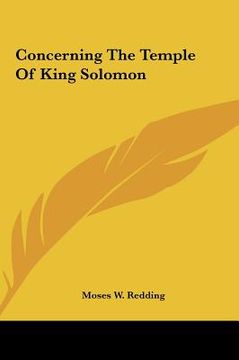 portada concerning the temple of king solomon (in English)