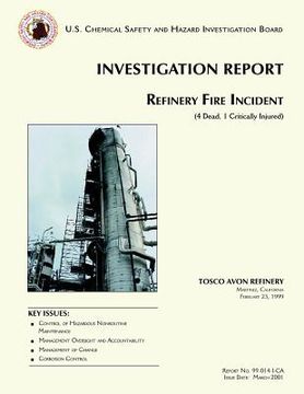 portada Investigation Report: Refinery Fire Incident (en Inglés)