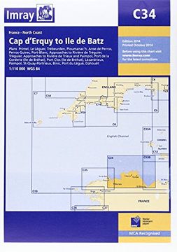portada Imray Chart C34: Cap D'erquy to Ile De Batz