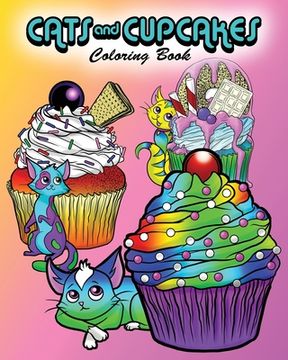 portada Cats and Cupcakes: Coloring Book (in English)