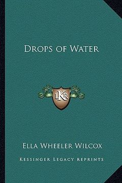 portada drops of water (in English)